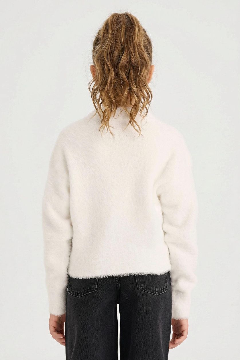 بناتي بيج فاتح كارديجان تريكو بناتي ملمس ناعم بأزرار