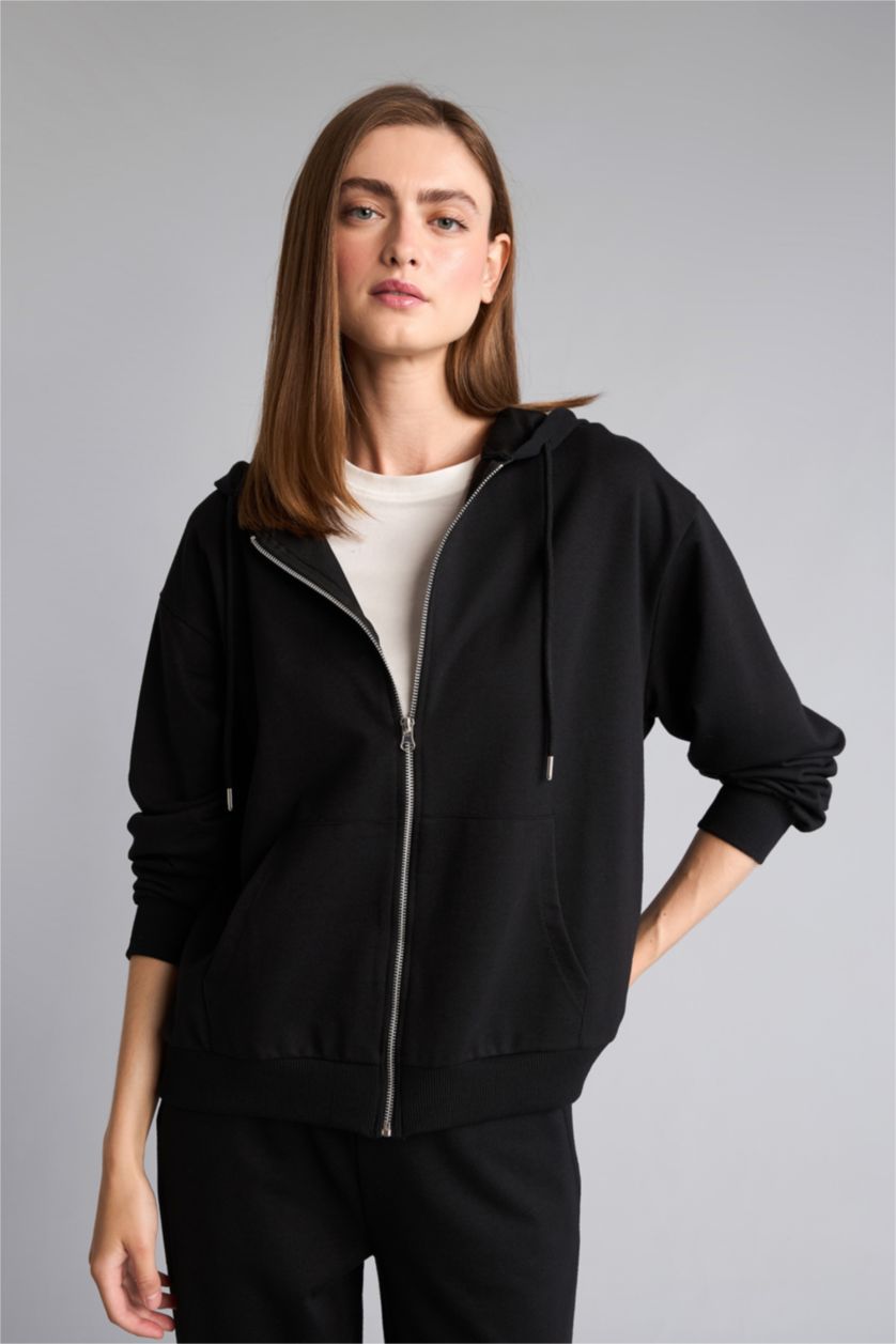 WOMAN Black Relax Fit Cardigan