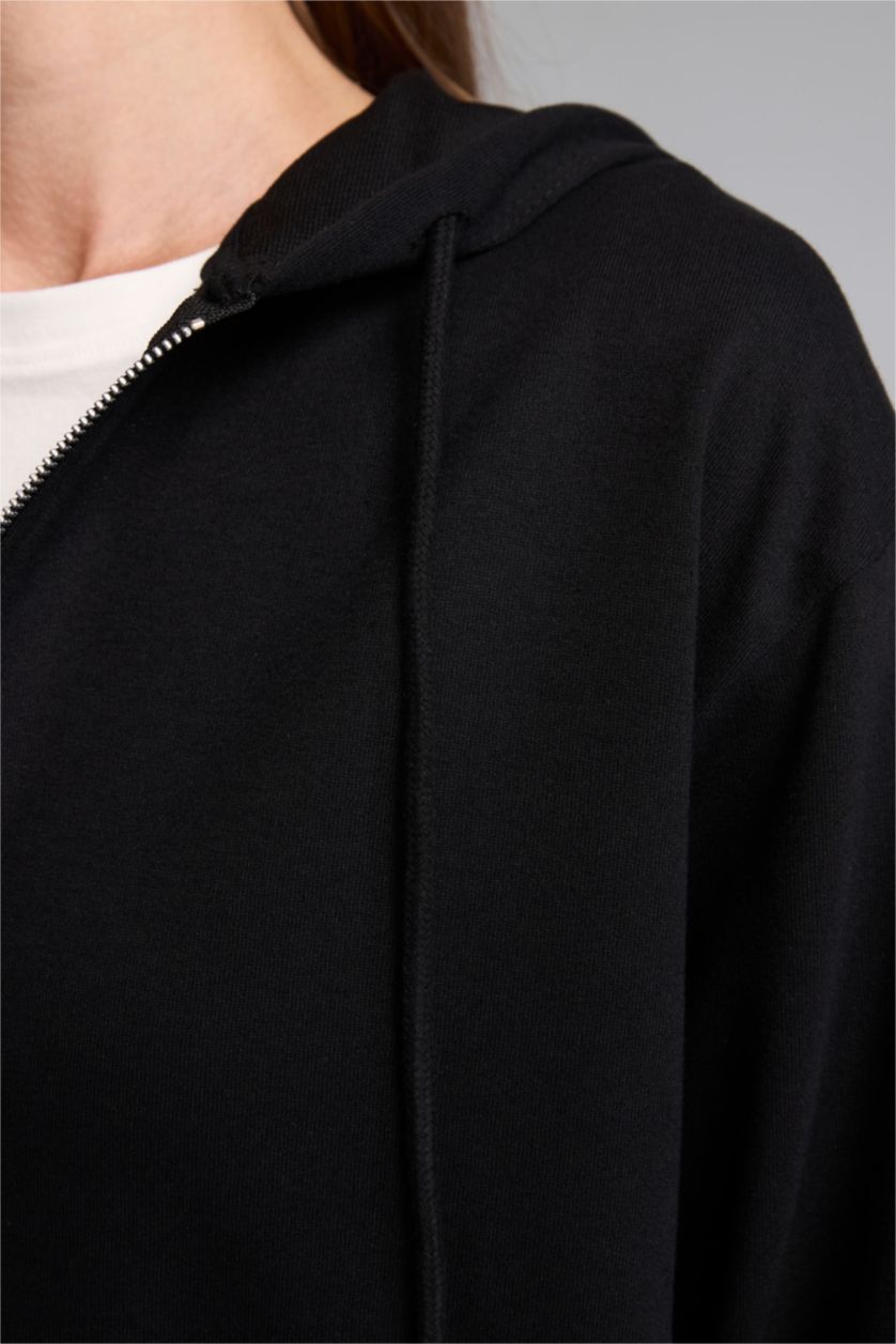 WOMAN Black Relax Fit Cardigan