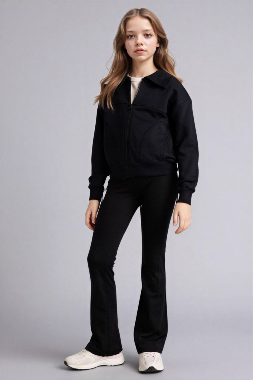 بنات أسود بنطرون بناتي سليم فيت برجل ضيق