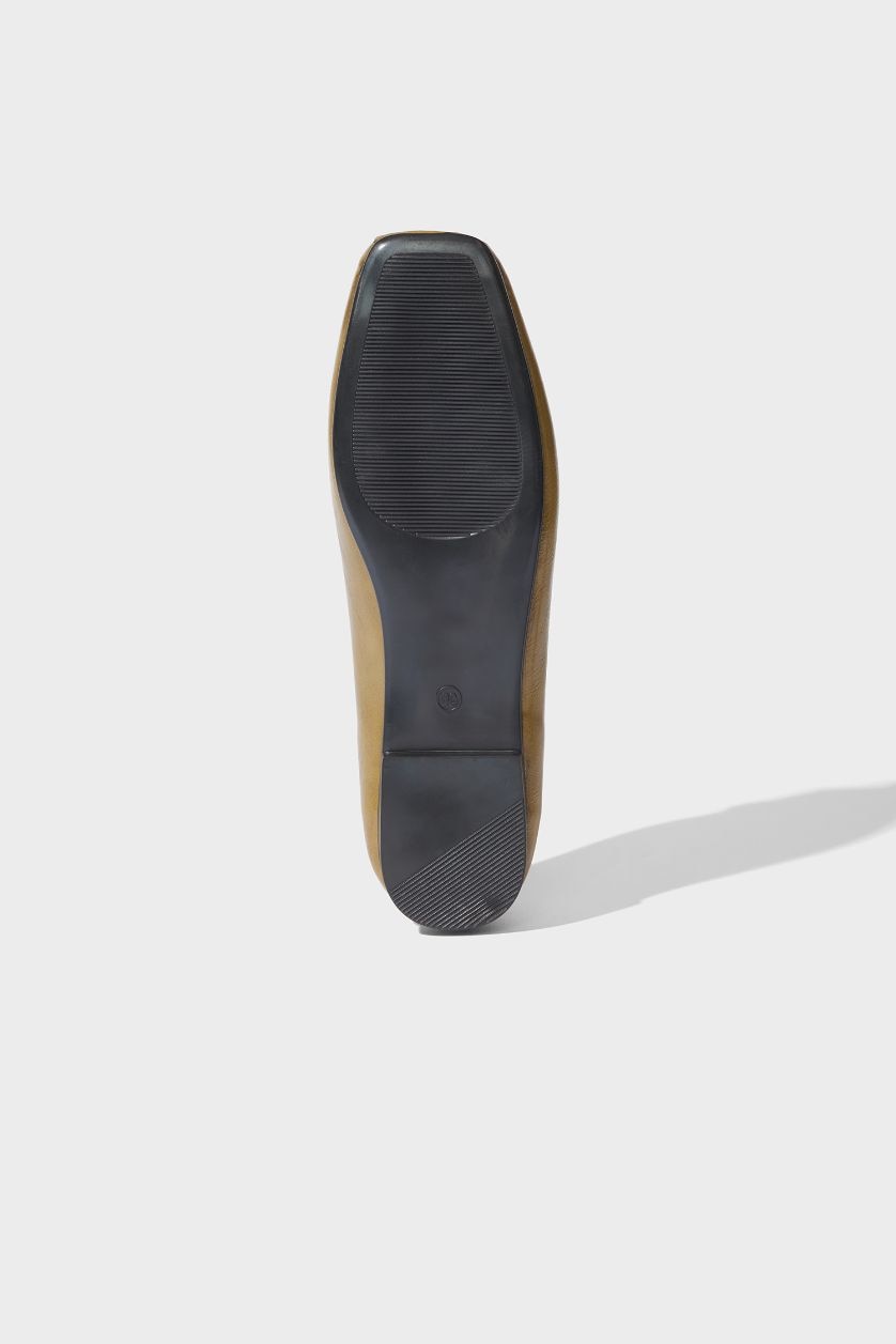 WOMAN Green Flat Sole Babet