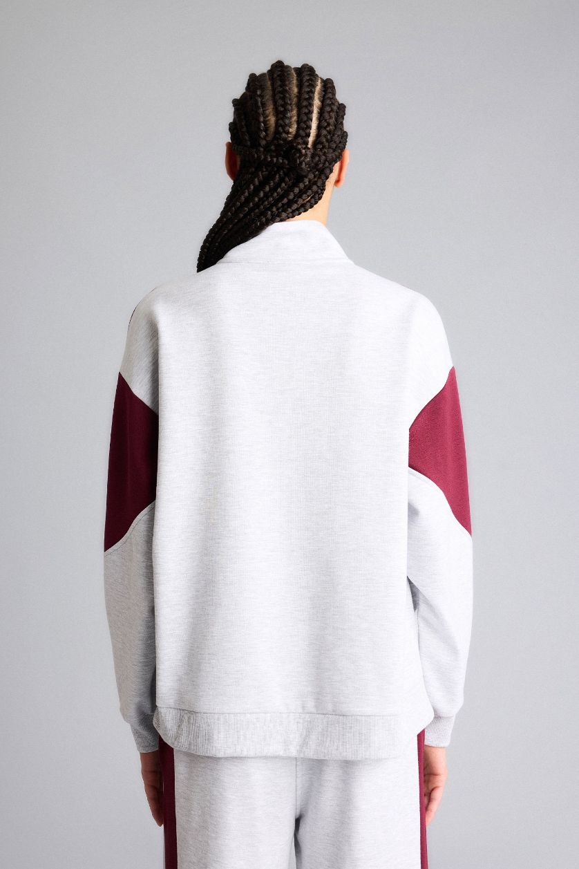 WOMAN Light Grey Melange Boston Celtics Licensed Long Sleeve Sweatshirt