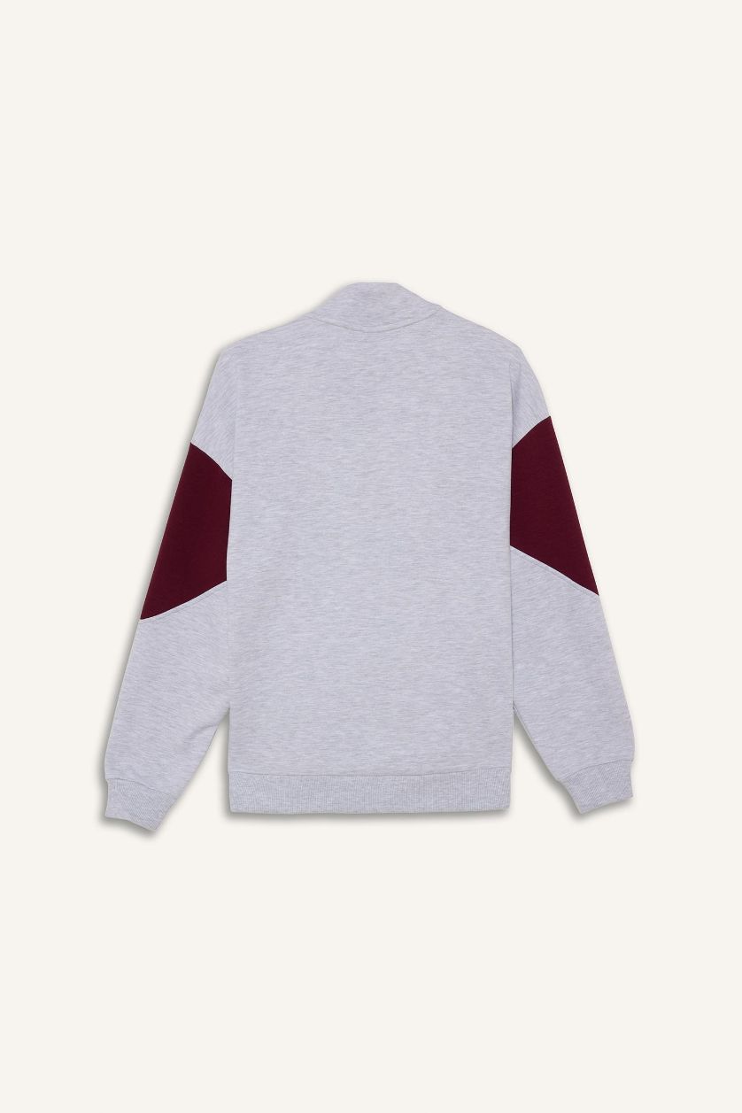 WOMAN Light Grey Melange Boston Celtics Licensed Long Sleeve Sweatshirt