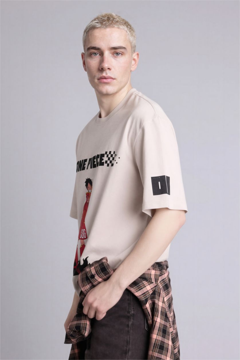 Erkek Taş Boxy Fıt Kısa Kollu Tişört