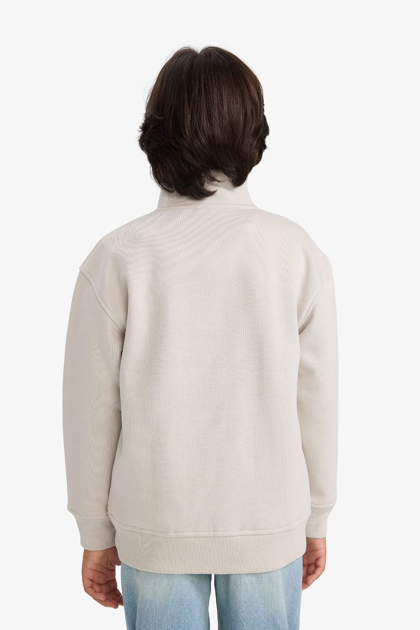BOYS & TEENS Beige New Regular Fit Sweatshirt