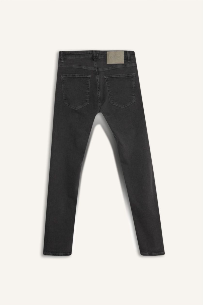 Man Grey Sergio Regular Fit Straight Leg Trousers