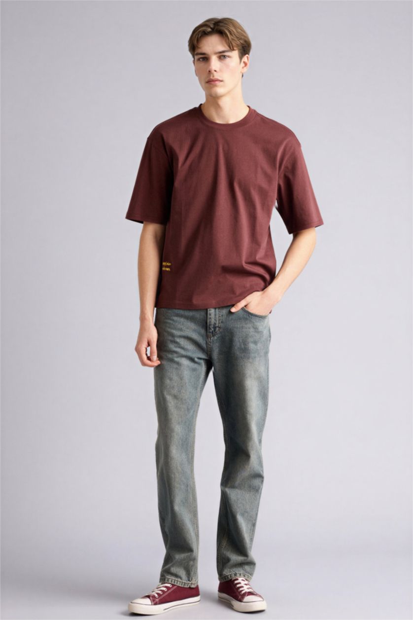 رجال بني Man Short Sleeve T-Shirt