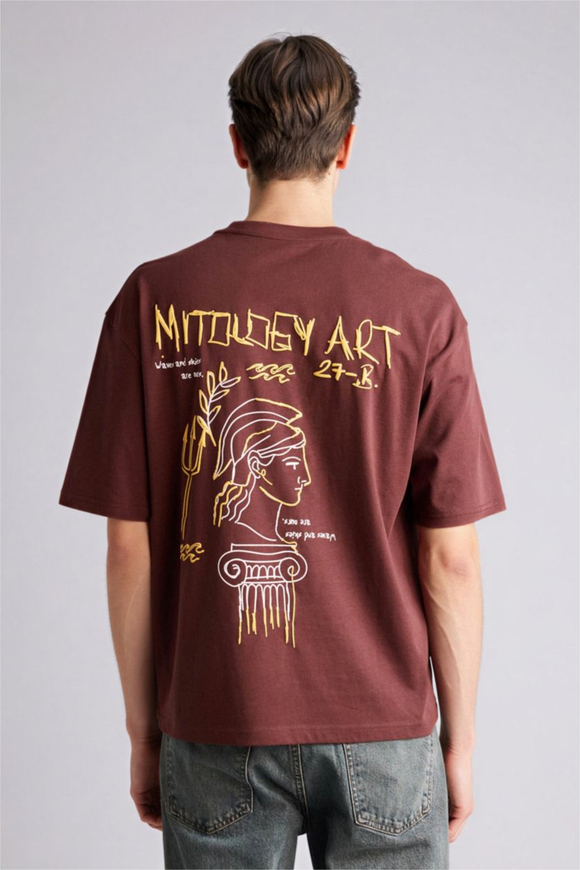 رجال بني Man Short Sleeve T-Shirt