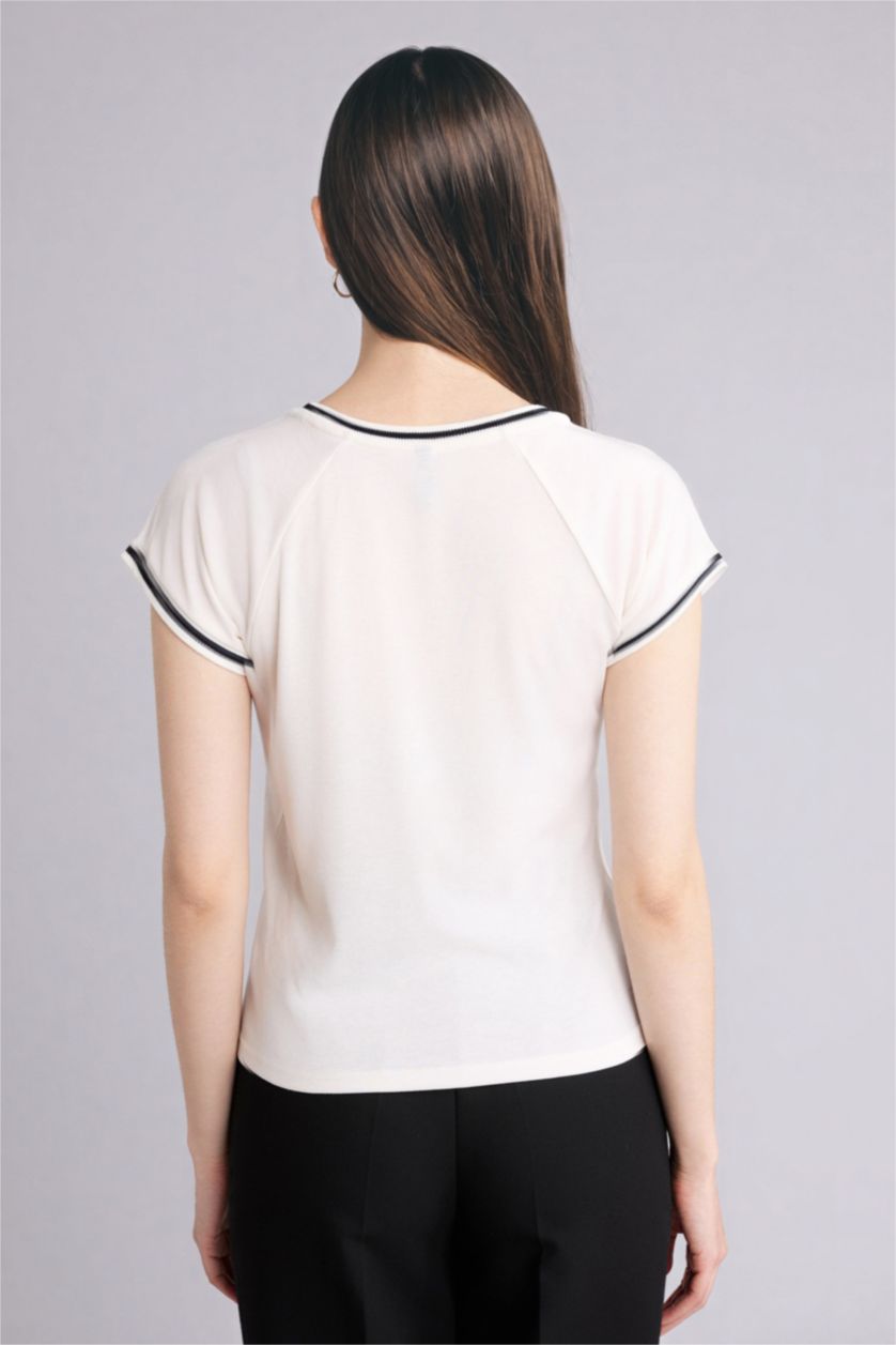 WOMAN Ecru Woman Short Sleeve T-Shirt