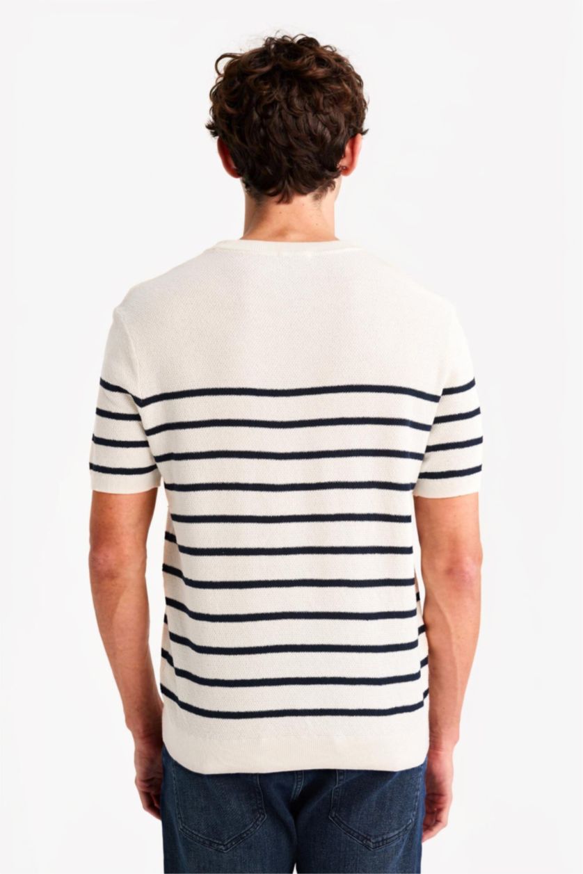 Ерлер экру Standart Fit қысқа жеңді футболка