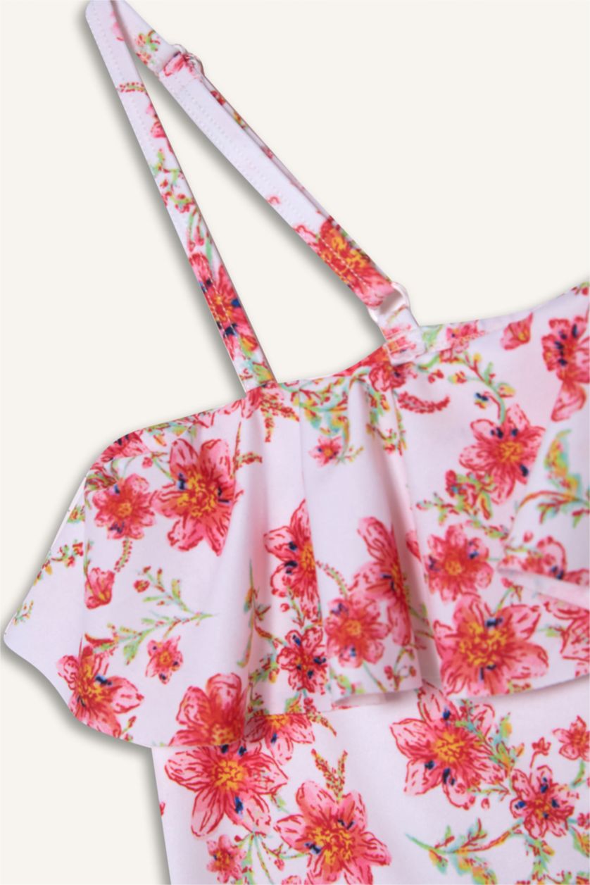 Girls & Teens Pink Girl Regular Fit Floral Mayo