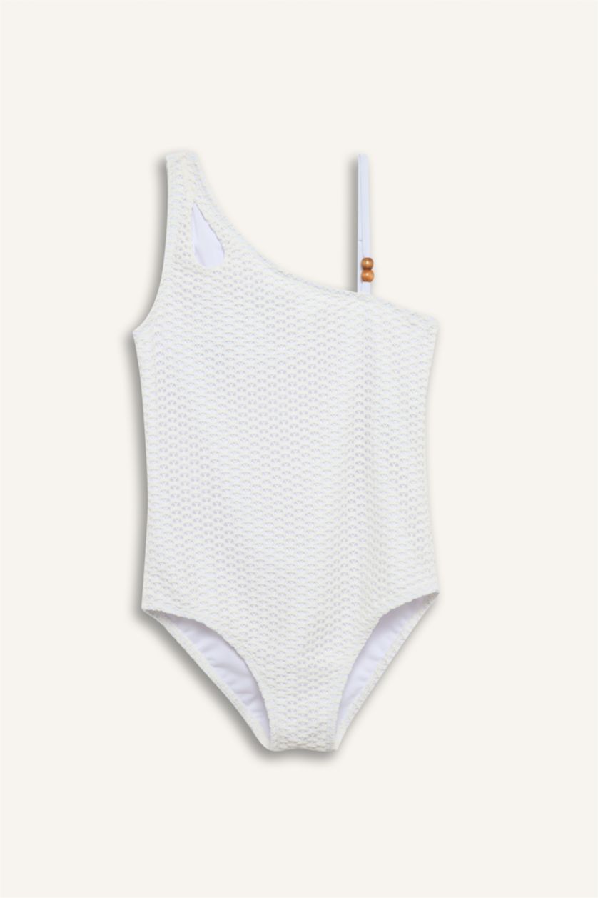 Kız Çocuk - Genç Kız Beyaz Mayo Kız Çocuk