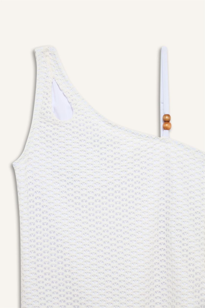 Kız Çocuk - Genç Kız Beyaz Mayo Kız Çocuk