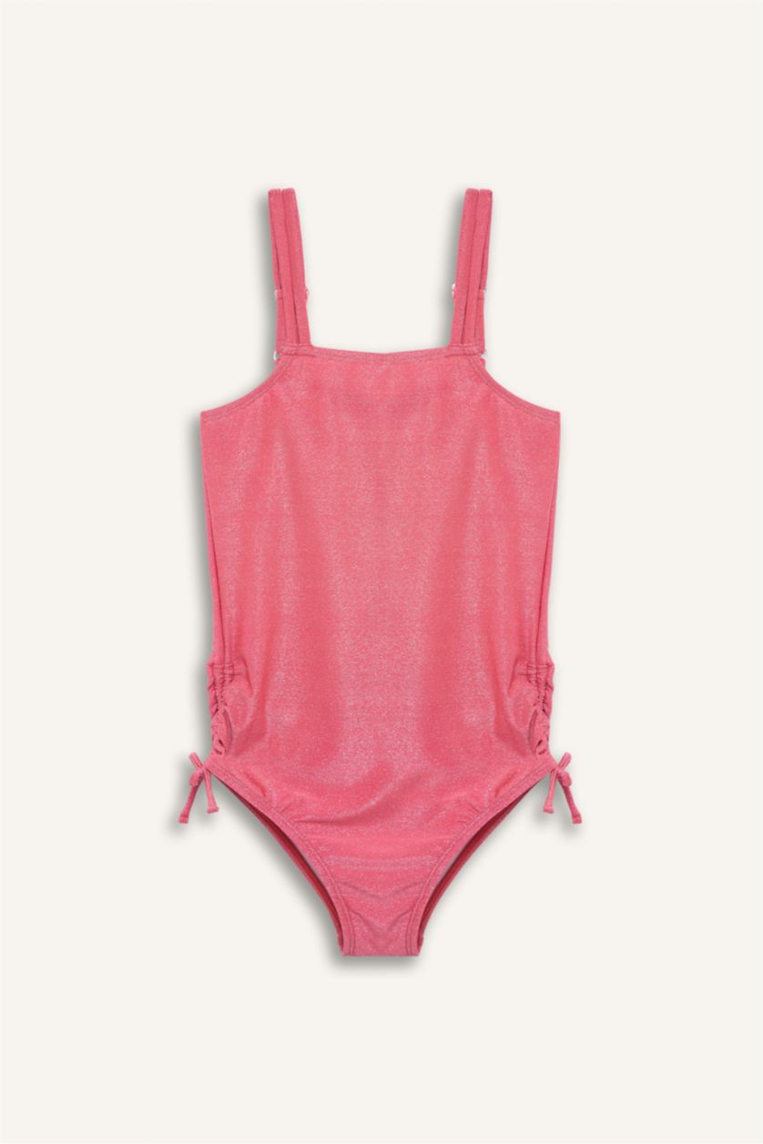 Kız Çocuk - Genç Kız Mercan Simli Kız Çocuk Mayo 