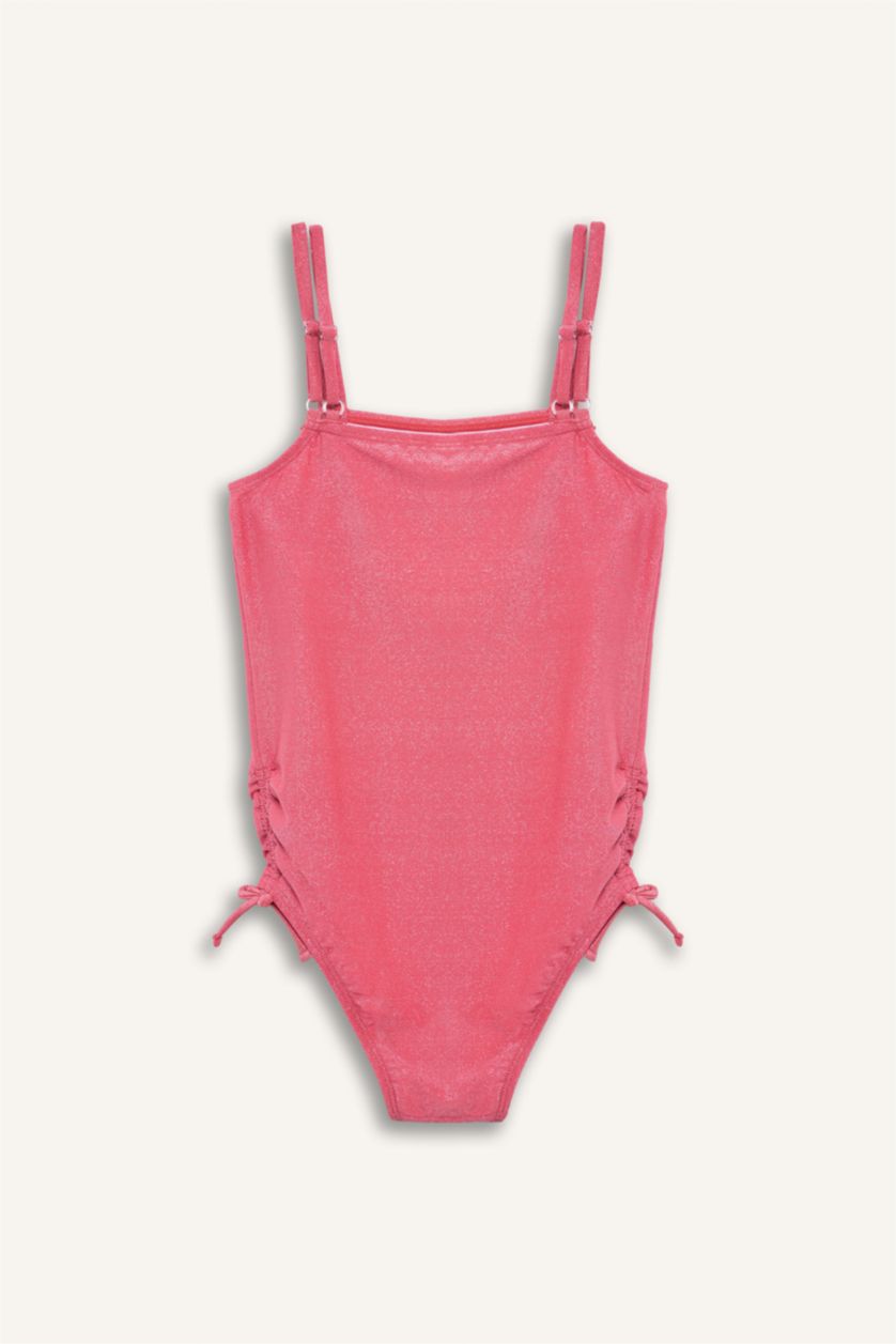 Kız Çocuk - Genç Kız Mercan Simli Kız Çocuk Mayo 