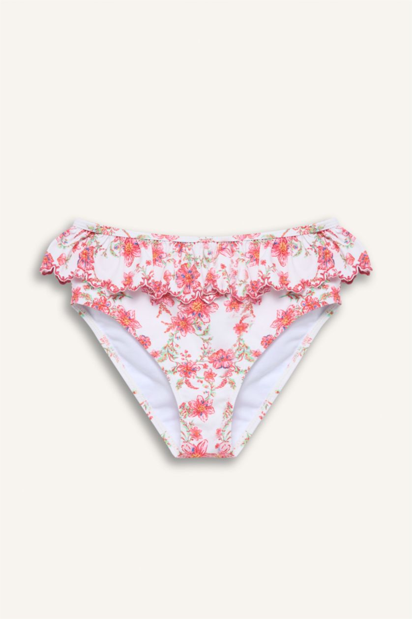 Kız Çocuk - Genç Kız Pembe Floral 2'li Bikini Kız Çocuk