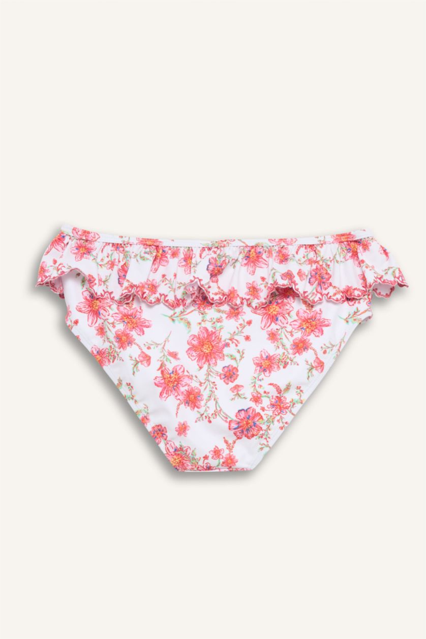 Kız Çocuk - Genç Kız Pembe Floral 2'li Bikini Kız Çocuk