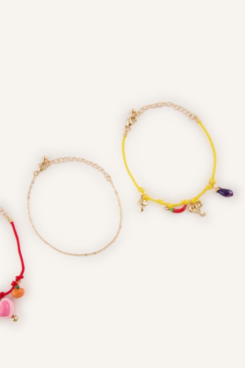 Kadın Karma Kadın 3'lü Meyve Desenli Bileklik
