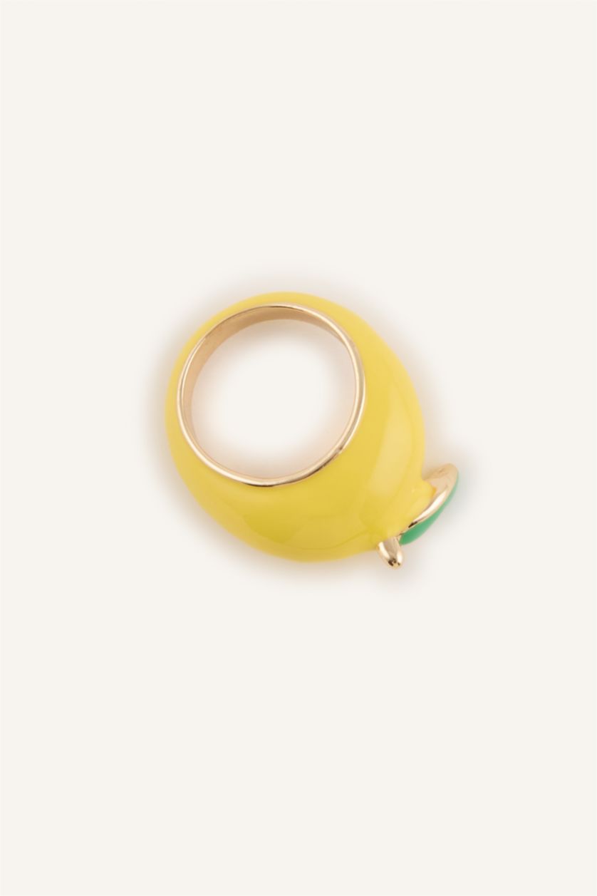 Kadın Karma Kadın Limon Desenli Yüzük