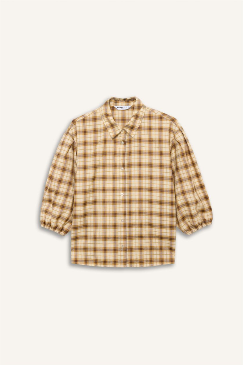 Женщины Темный визон Рубашка с коротким рукавом оверсайз для женщин Coool