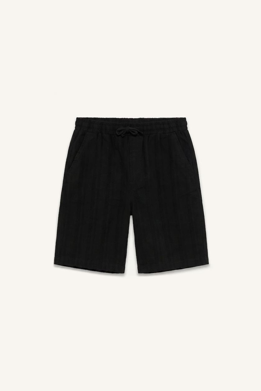 Men Black Regular Fit Shorts