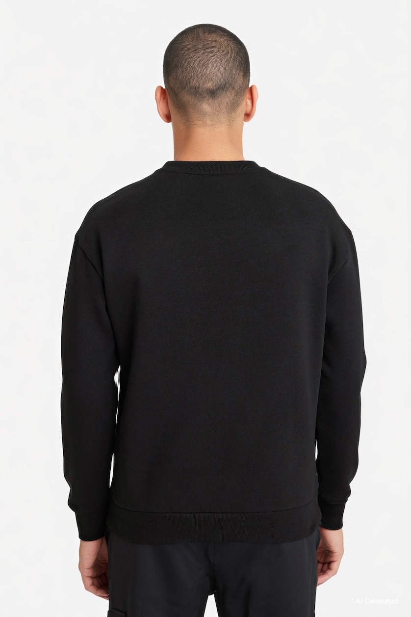 MAN Black Boxy Fit Egypt Printed Sweatshirt