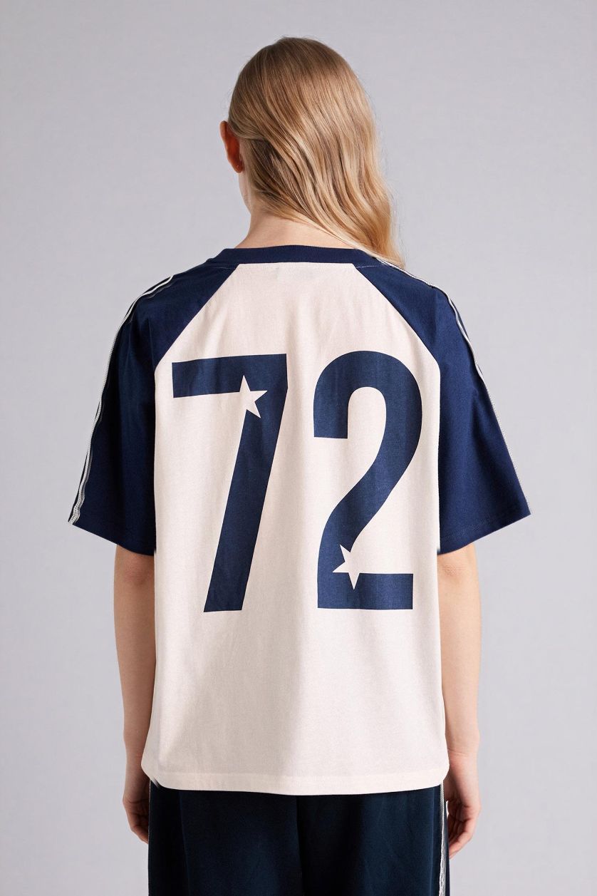 Woman White تيشيرت اوفر سايز