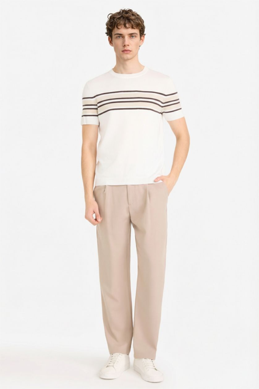 Ерлер экру Standard Fit қысқа жеңді футболка