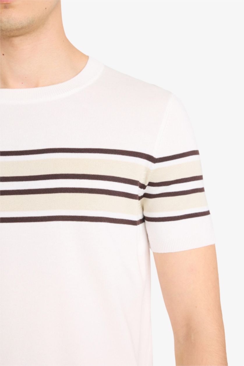 Ерлер экру Standard Fit қысқа жеңді футболка