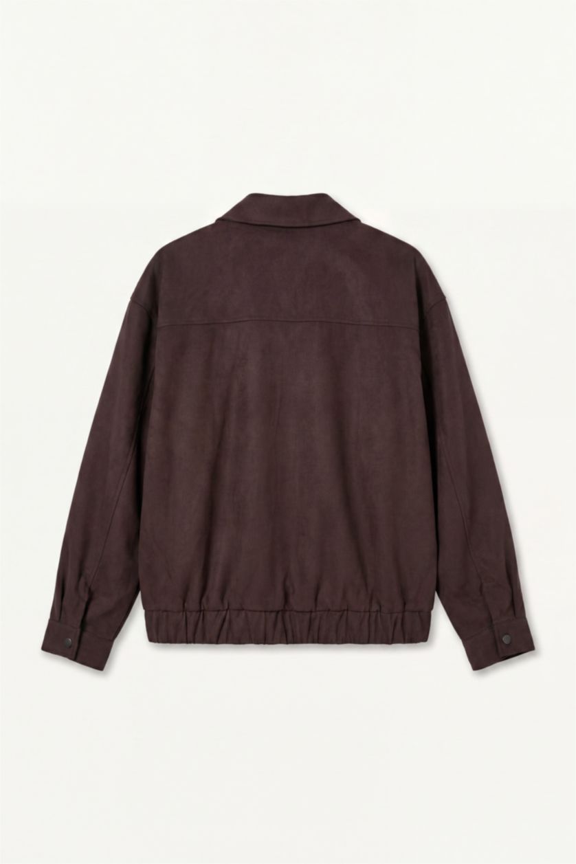 MAN Brown Pockets Zip-Up Jacket