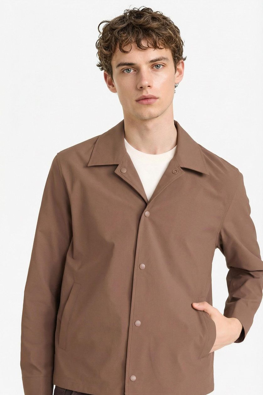 MAN Brown Regular Fit Puffer Jacket