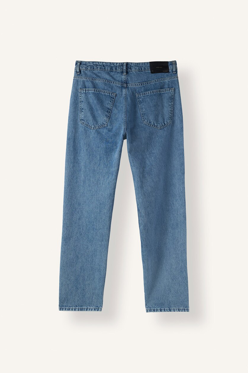 رجال أزرق فاتح Tapered Fit Trousers