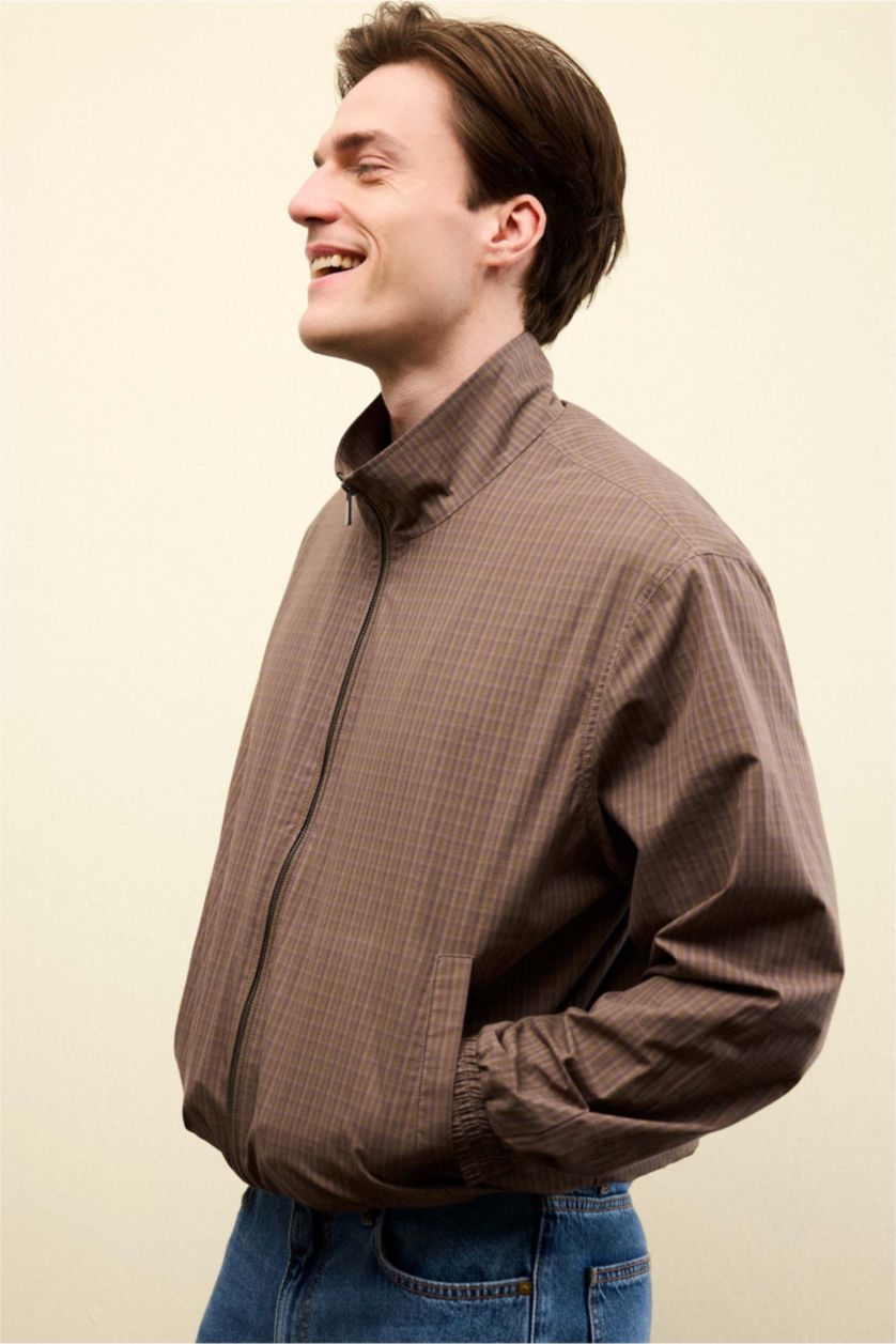 Erkek Kahve %100 Pamuk Mont