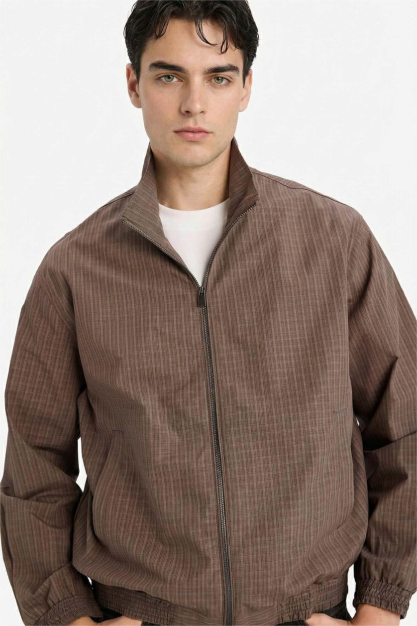 Erkek Kahve %100 Pamuk Mont