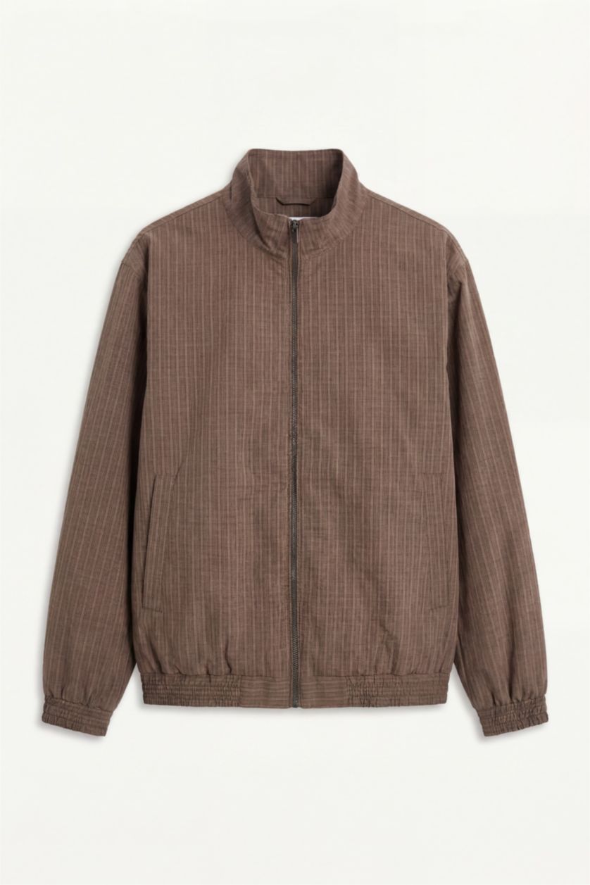 Erkek Kahve REGULAR FIT %100 Pamuk Mont