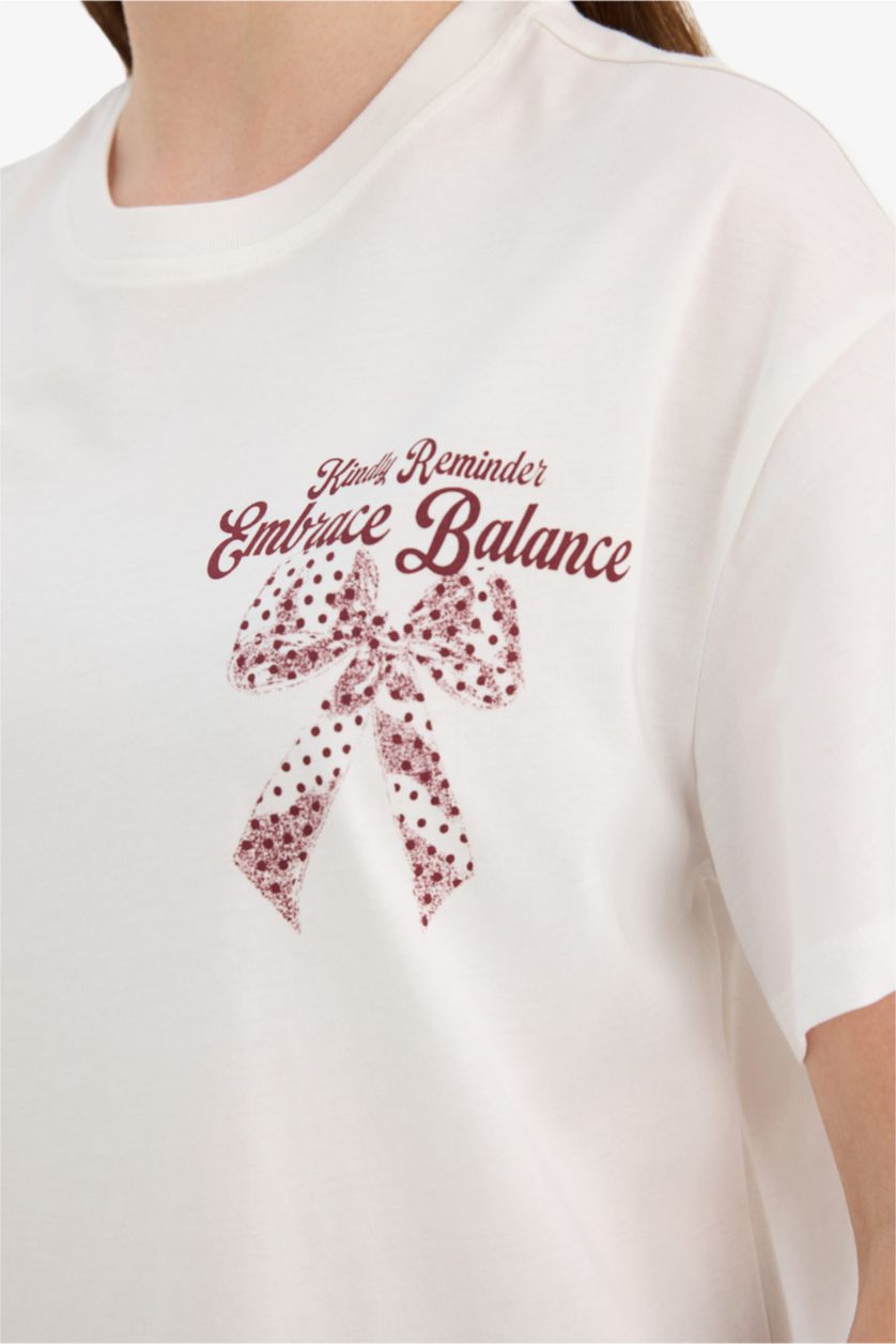 Woman White Woman Short Sleeve T-Shirt