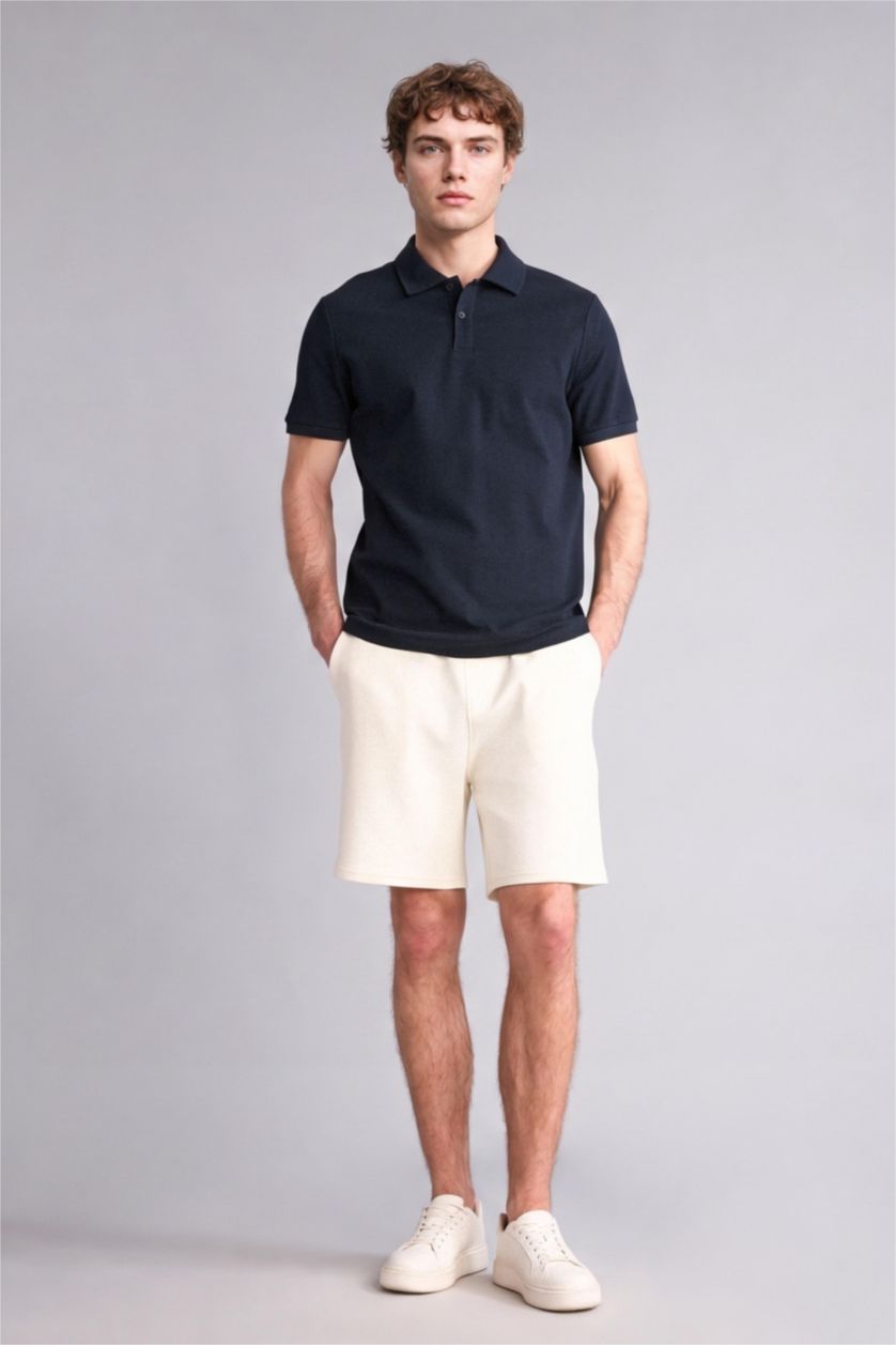 MAN NAVY Regular Fit Short Sleeve Polo T-Shirt