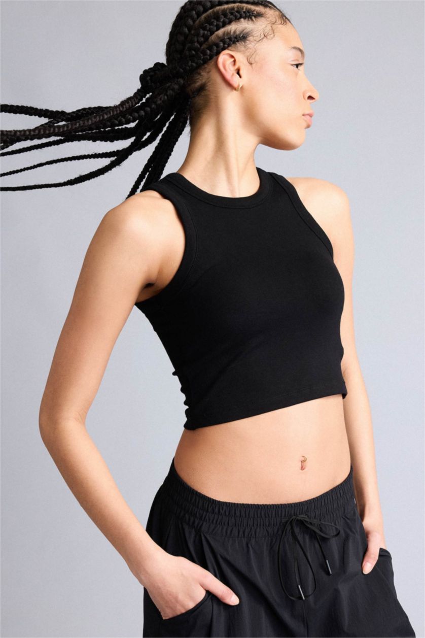 Woman Black Tank Top