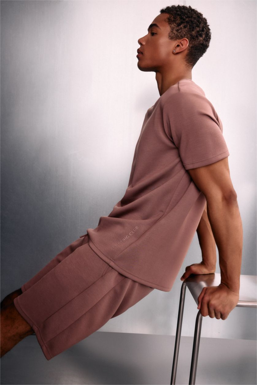 Men Light Brown Standard Fit Short Sleeve T-Shirt