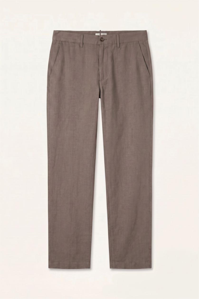 MAN Light Brown Regular Fit Trousers