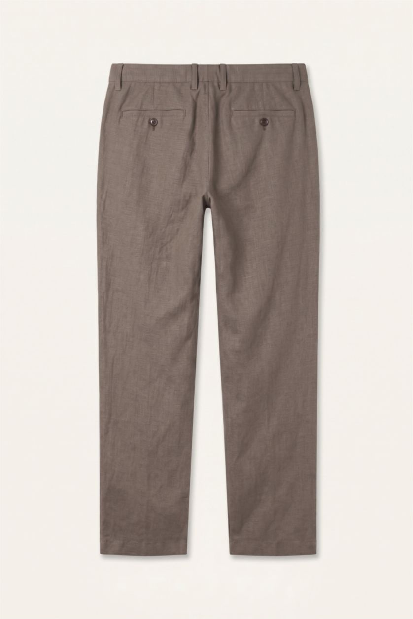 MAN Light Brown Regular Fit Trousers