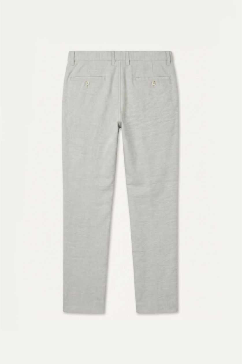 MAN Beige Linen Blend Trousers