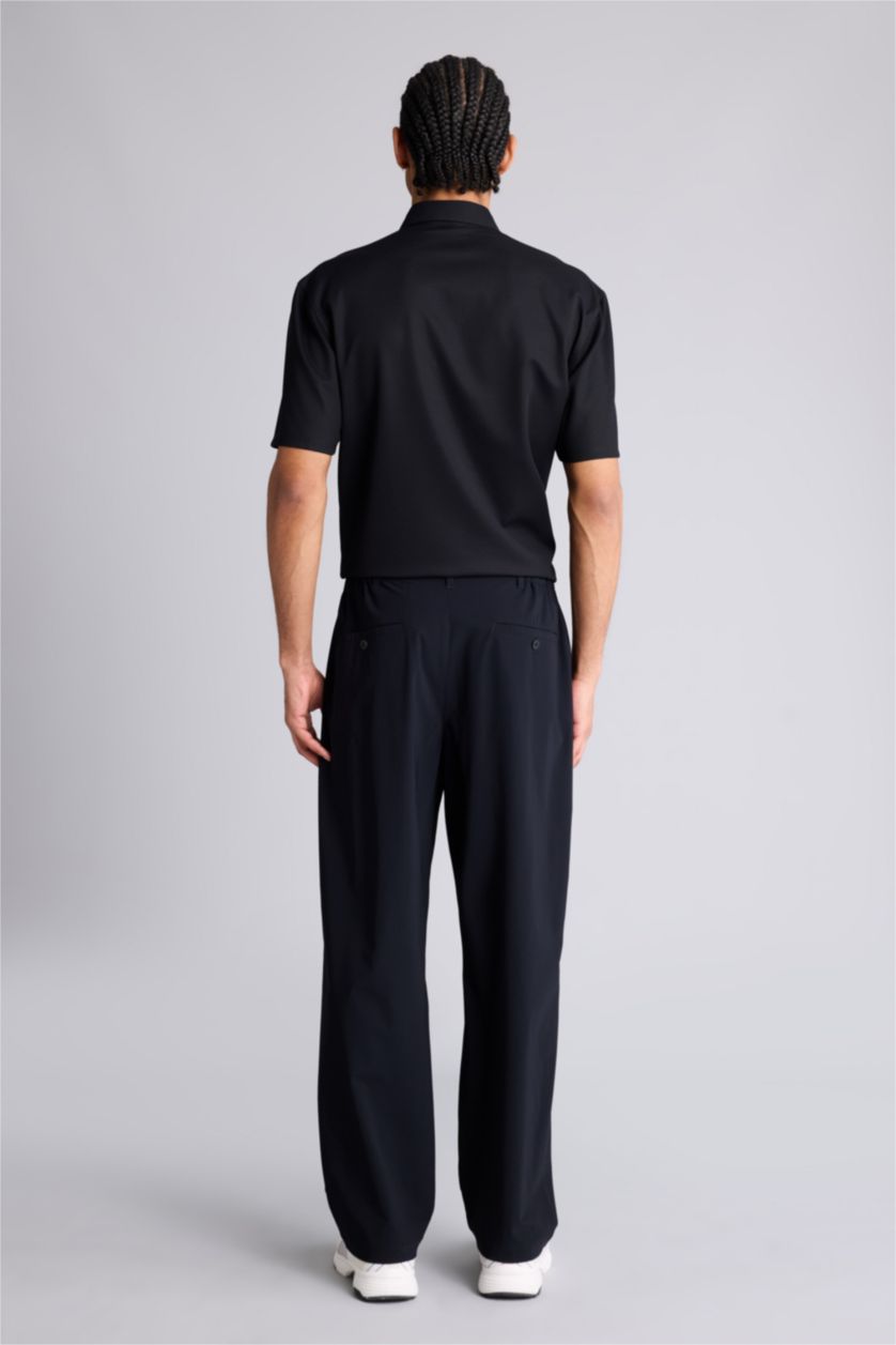 Мужчины Черный Брюки Baggy Fit