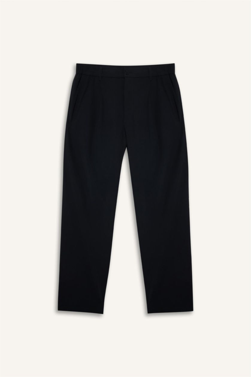 Мужчины Черный Брюки Baggy Fit