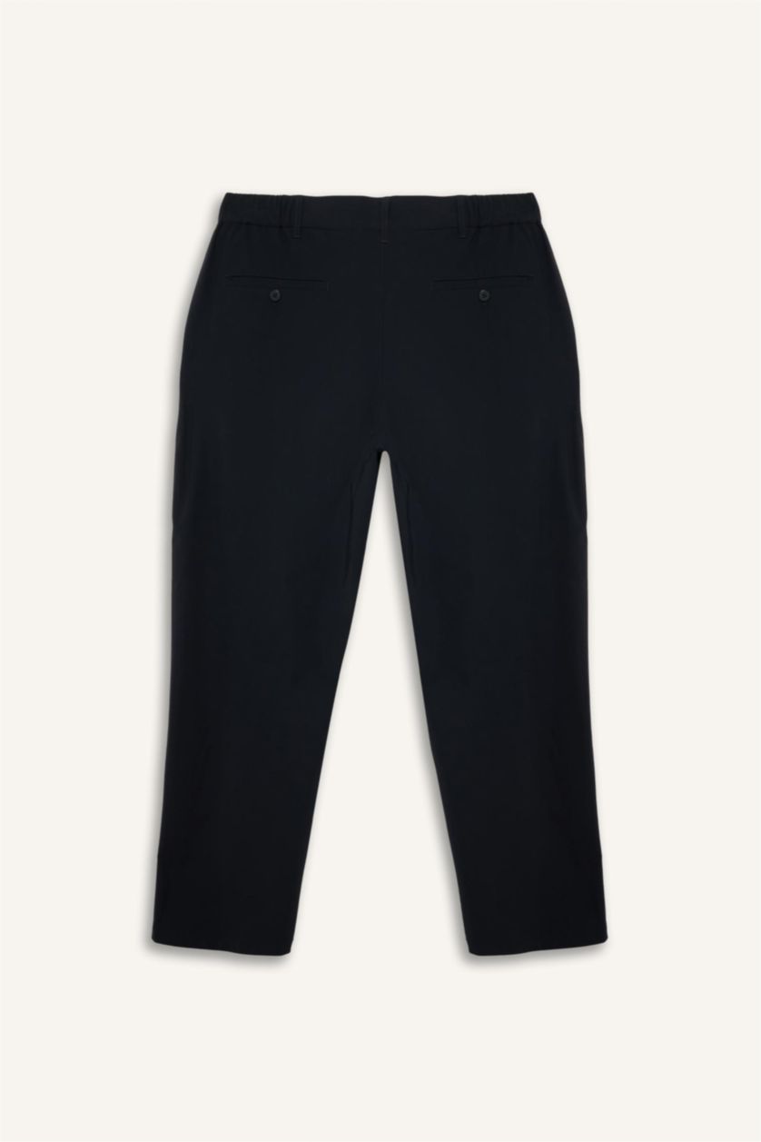 Мужчины Черный Брюки Baggy Fit