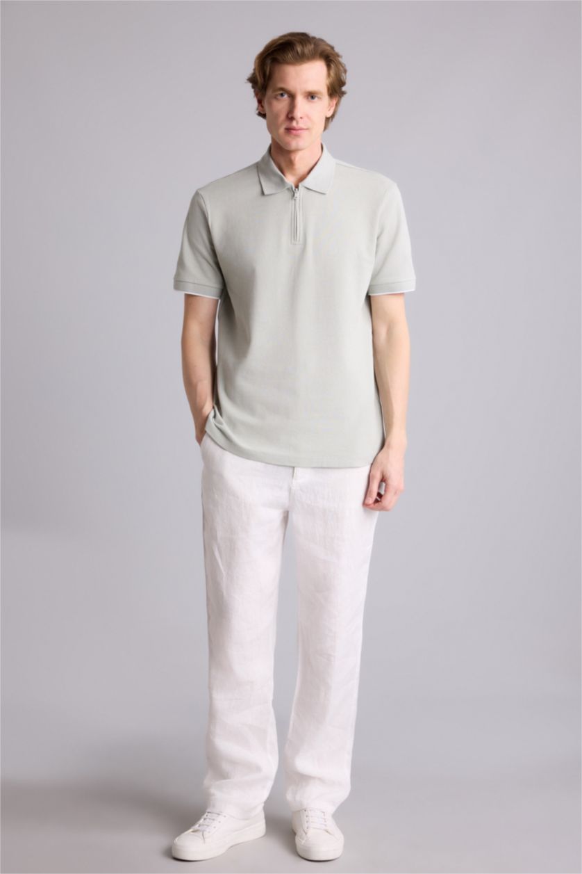 Erkek Mint Regular Fıt Polo Yaka Kısa Kollu Polo Tişört