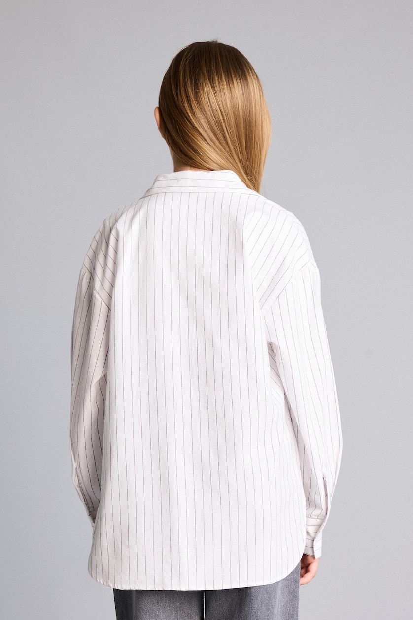 GIRLS & TEENS White Girls Oxford Shirt and T-shirt Set - 2 Pieces