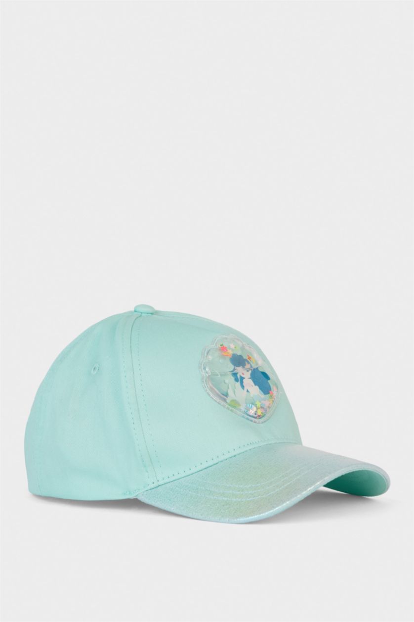 Kız Çocuk - Genç Kız Mint 3D Pamuklu Cap Şapka Kız Çocuk