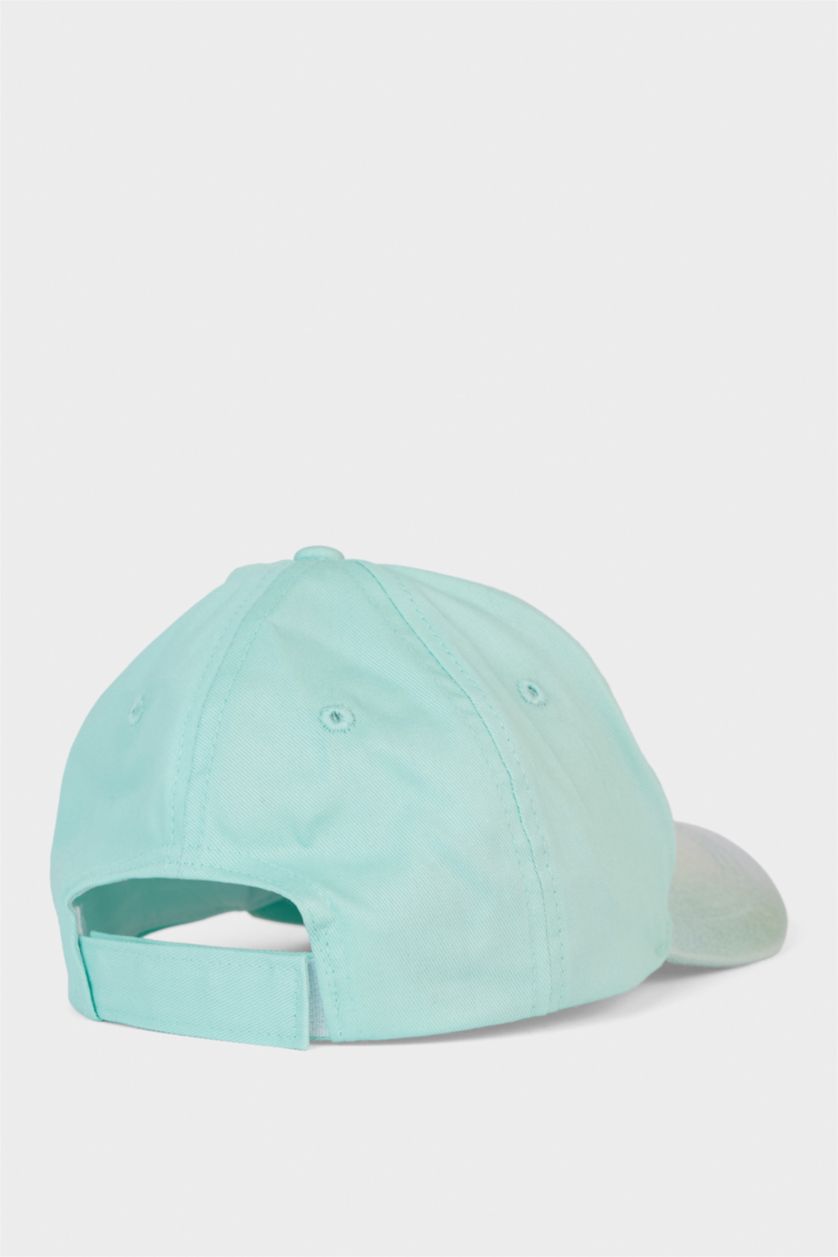 Kız Çocuk - Genç Kız Mint 3D Pamuklu Cap Şapka Kız Çocuk