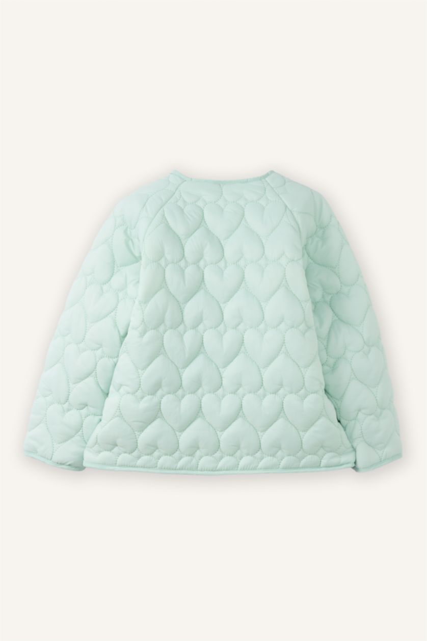 Kız Bebek Mint Bisiklet Yaka Mont Kız Bebek